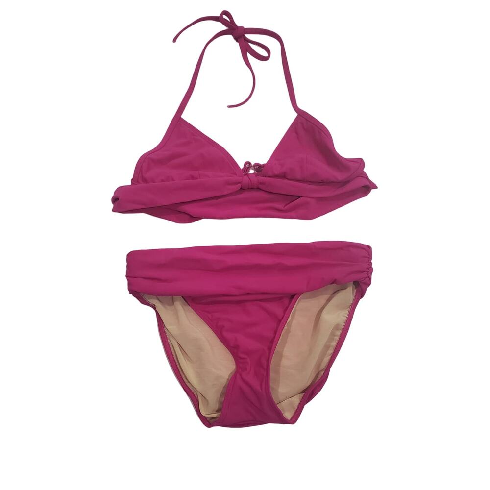 Shape FX Swim Pink Bikini Swimsuit - Extra Cute Top w. Unique Tie
